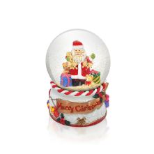 Tipperary Crystal SANTA PLANE 100MM SNOWGLOBE